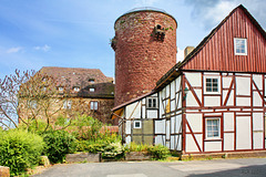 Trendelburg, Palas und Bergfried
