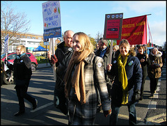 Labour protest against NHS cuts