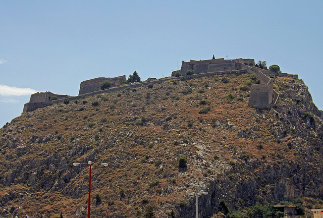 Palamidi Fortress from the Napflion Waterfront, June 2014