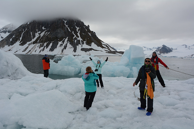 Svalbard, Hornsund-fjord, We are on the Ice Floe