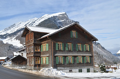 Vorarlberg, Old Alpine House in Au Town