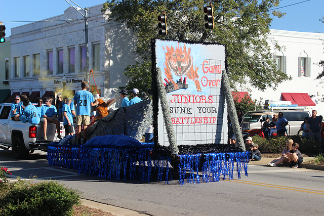 # 2~~ one of many floats,  Homecoming Parade , 2018~~ a fun time of year between high school Juniors and Seniors  :)