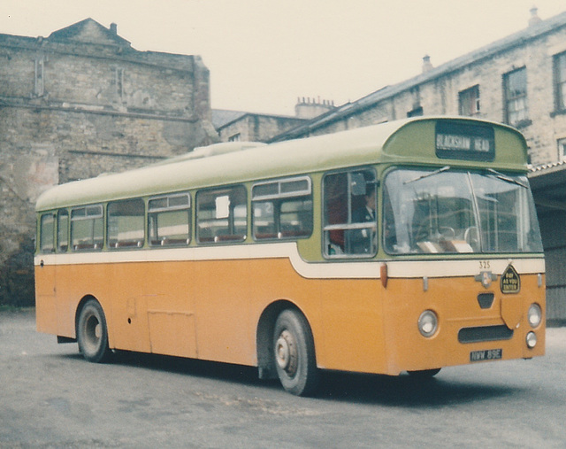 Calderdale JOC 325 (NWW 89E) in Halifax – 23 Mar 1974