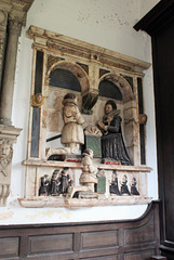 Memorial to Sir William Wentworth 1562-1614 and wife Anna 1611, Old Holy Trinity Church, Wentworth, South Yorkshire
