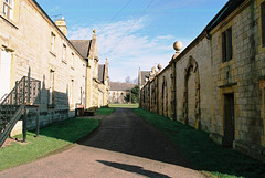 Looking towards the Riding School, Stable Courtyards, Welbeck Abbey, Nottinghamshire