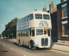 SELNEC PTE 6143 (JDK 743) on Bury Road, Rochdale -17 Jul 1972