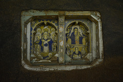 Ethiopia, Hidden Paintings in the Wall of the Monastery of Ura Kidane Mihret