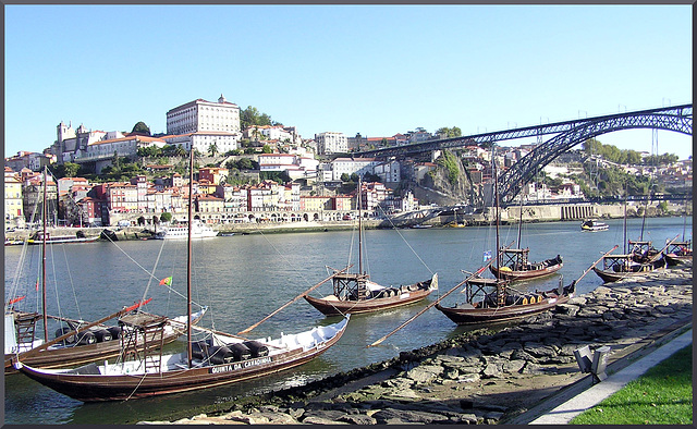 Porto vom südlichen Ufer des Douro gesehen