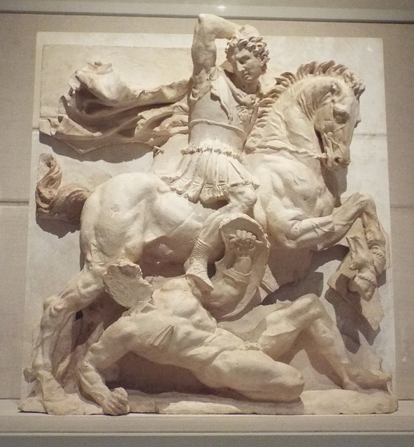 Limestone Metope with a Battle Scene from Taranto in the Metropolitan Museum of Art, July 2016