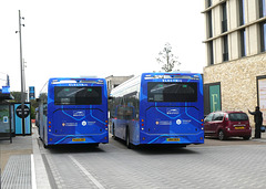 Whippet Coaches electric buses at Eddington, Cambridge - 18 Oct 2023 (P1160913)