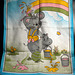 Hippo-Fantasie auf Kinder-Handtuch, Baumwoll-Frottee, bedruckt