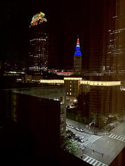 Cleveland at night