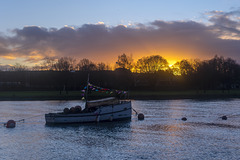 Sunset  on the River Leven