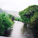 Looking downstream on Stonethwaite Beck towards Rosthwaite Bridge (scan from 1990)