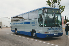 Cambridge Coach Services P315 DVE at UK Channel Tunnel Terminal - 13 Jun 1998