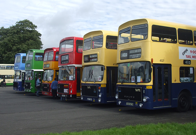 DSCF5454 Line up of Volvo Ailsa buses at Showbus - 25 Sep 2016