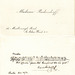 Visiting card Hermine (Erminia) Rudersdorff; musical quotation and autograph