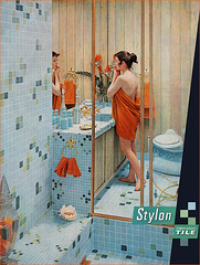 Stylon Tile Ad, 1956