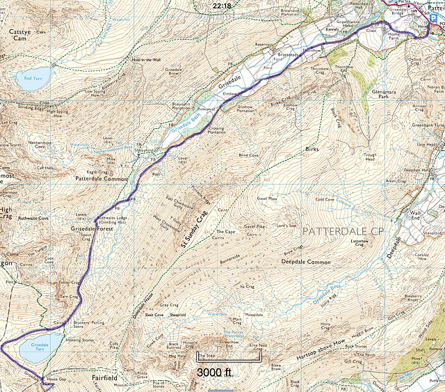 A 7.5m walk from Grasmere to Patterdale