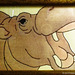 Hippo, Motiv auf einer Glückwunschkarte