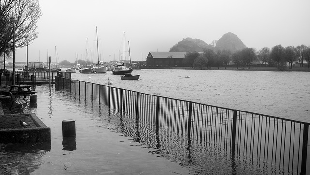Dumbarton Quay Flooded