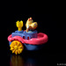 Blues-Boat mit Hippo, Spielzeug, Kunststoff, Federmotor
