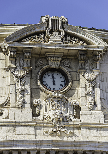 El reloj del Teatro Arriaga