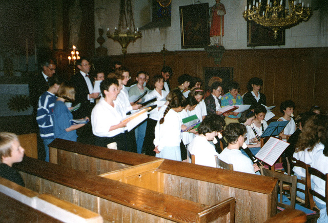 Concert chorale Blandy-Bombon à l'église de Bombon le 16/05/1992