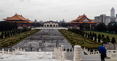 Blick nach Westen vom Chiang-Kai-Shek-Memorial