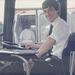 David Slater at the wheel of Premier Travel Services UTF 478M at Huntingdon - Sat 27 July 1985 (Ref 849-08)