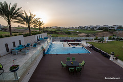 Sun setting over Muscat Hills, Oman