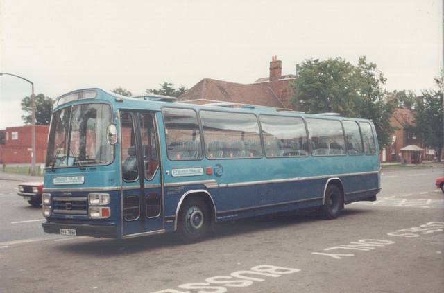 287/01 Premier Travel Services BVA 789V at Baldock - Sat 31 August 1985 (Ref 26-05)