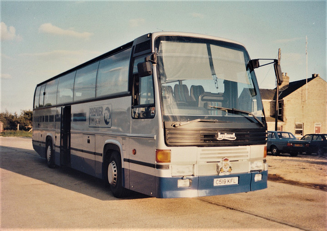 315/01 Premier Travel Services C519 KFL at Premier Park, Kings Hedges - Sat 24 August 1985 (Ref 25-21)