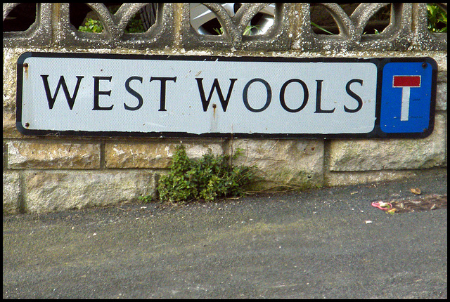 West Wools street sign