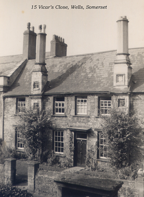 15 Vicar's Close Wells c1953