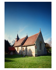 Radwell church by pinhole