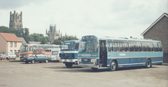 254/03 Premier Travel Services JVE 373P at Ely - Sat 10 August 1985 (Ref 25-02)