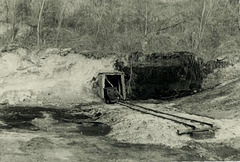 1991 aufgefahrener Enwässerungsstollen am Tagebaurestloch Südfeldsee