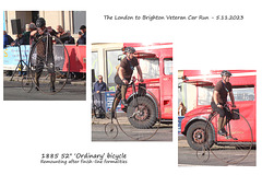 1885 Ordinary bicycle - London to Brighton Veteran Car Run 5 11 2023