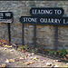 Stone Quarry Lane sign