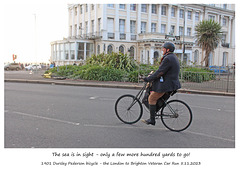 1901 Dursley Pederson bicycle  - London to Brighton Veteran Car Run 5 11 2023