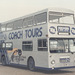 312/01 Premier Travel Services KJD 116P at Cowley Road, Cambridge - Sat 26 Oct 1985 (Ref 29-22)