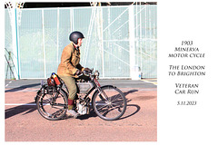 1903 Minerva motorcycle - London to Brighton Veteran Car Run 5 11 2023