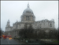 St Paul's Cathedral in the rain