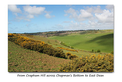 Across Chapman's Bottom to East Dean - East Sussex - 30.4.2015