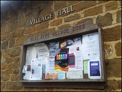 village hall noticeboard