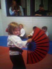 Fighting fan beginner, age three
