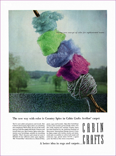 Acrilan/Cabin Carpet Ad, c1958