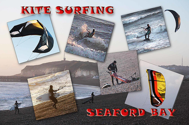 Kite surfing Seaford Bay 30 12 2013 G