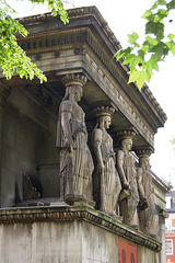 Caryatids by JFC Rossi, St Pancras Church, Euston Road, London